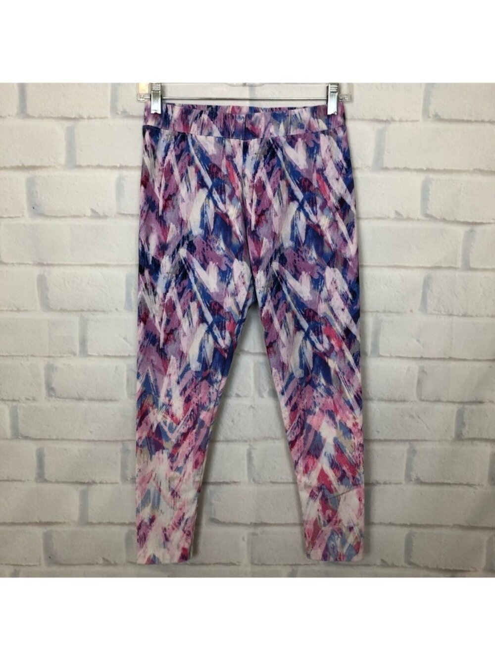 Soft Surroundings Have To Have Leggings Petite Size PXS Purple Print